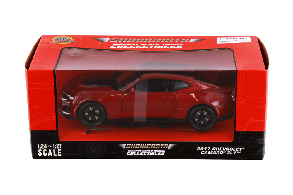 2017 Chevy Camaro ZL1, Burgundy - Showcasts 71351R - 1/24 Scale Diecast Model Toy Car