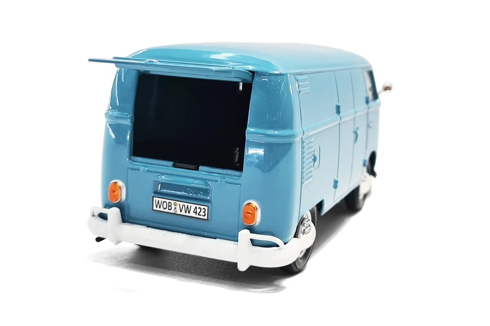 Volkswagen Type 2 (T1) Delivery Van, Blue - Showcasts 71342BU - 1/24 Scale Diecast Model Toy Car
