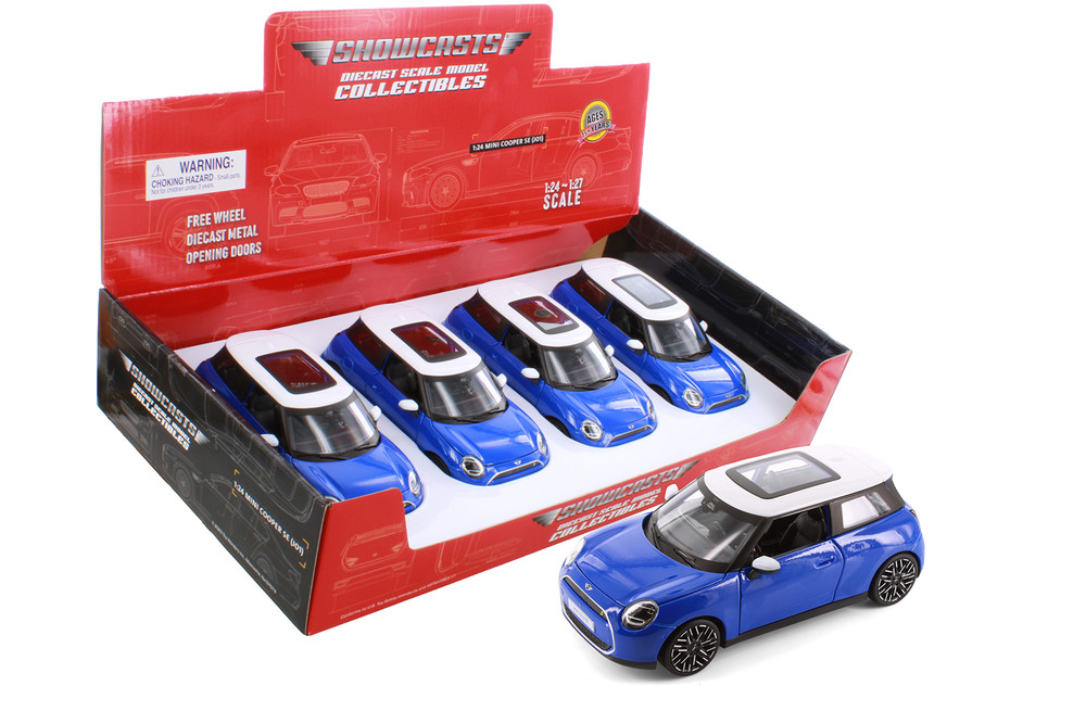 2024 Mini Cooper SE (J01), Blue - Showcasts 32926D - 1/24 Scale