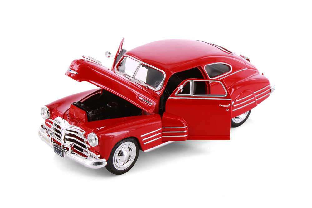 1948 Chevy Fleetline Aerosedan, Red - Showcasts 37921 - 1/25 Scale Diecast Model Toy Car