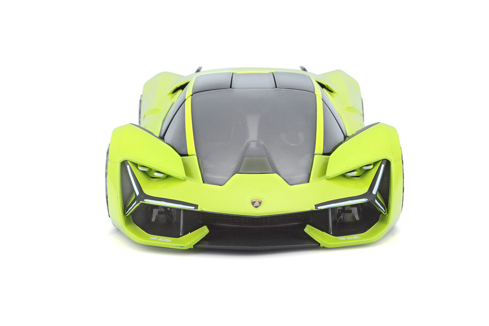 Lamborghini Terzo Millennio, Lime Green/Black Top - Bburago 18-21094GN - 1/24 Scale Diecast Model Toy Car