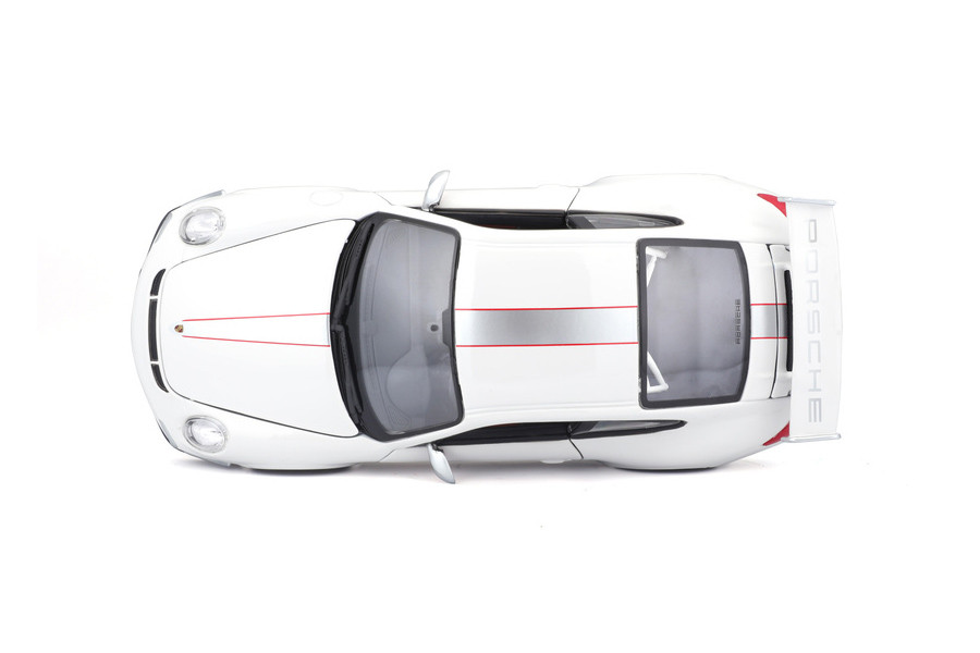 Porsche 911 GT3 RS 4.0 Hard Top, White - Bburago 18-11036W - 1/18 Scale Diecast Model Toy Car