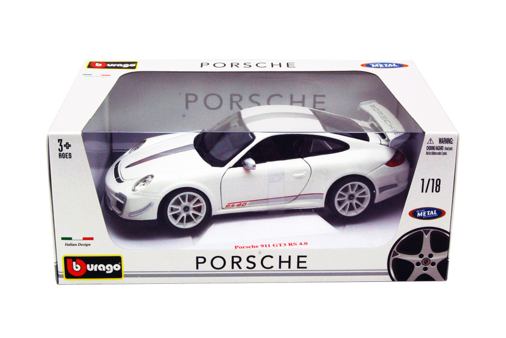 Porsche 911 GT3 RS 4.0 Hard Top, White - Bburago 18-11036W - 1/18