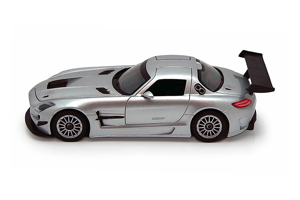 Mercedes-Benz SLS AMG GT3, Silver - Showcasts 77356SV - 1/24 Scale Diecast Model Toy Car