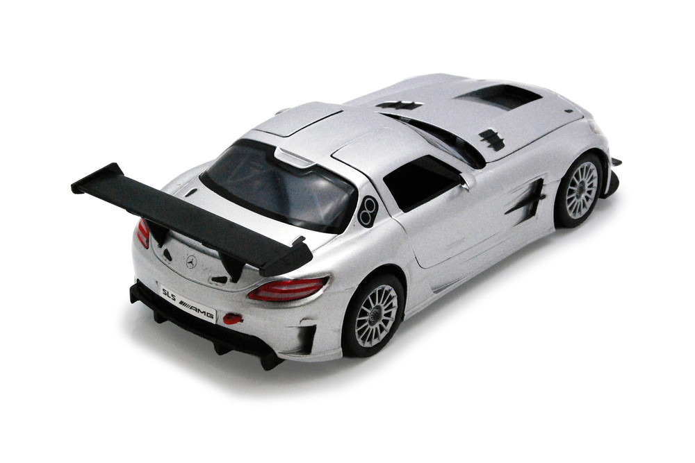 Mercedes-Benz SLS AMG GT3, Silver - Showcasts 77356SV - 1/24 Scale Diecast Model Toy Car