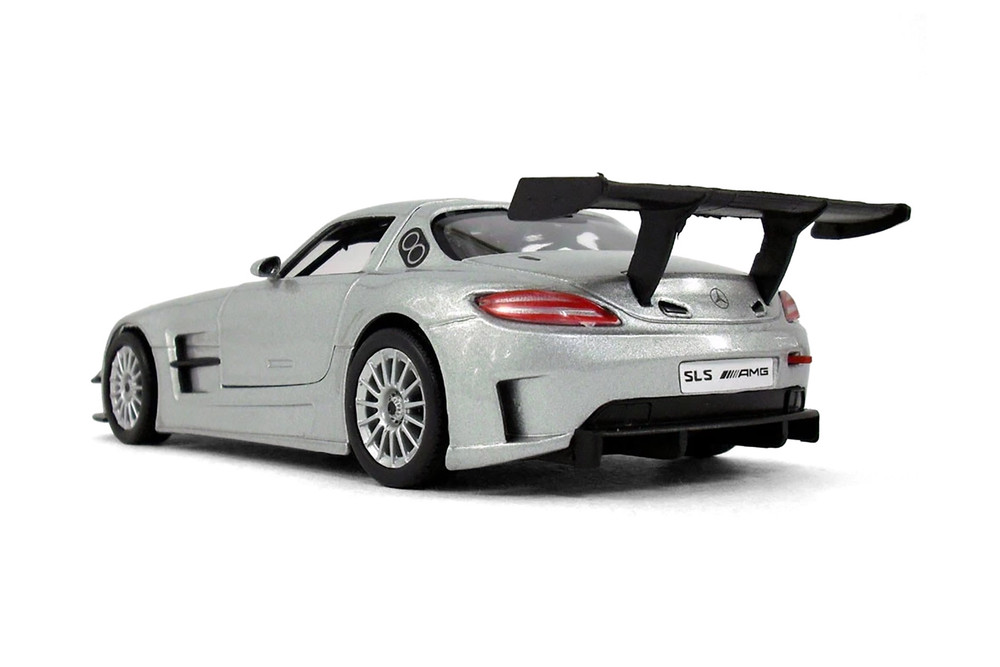 Mercedes-Benz SLS AMG GT3, Silver - Showcasts 77356SV - 1/24 Scale Diecast Model Toy Car