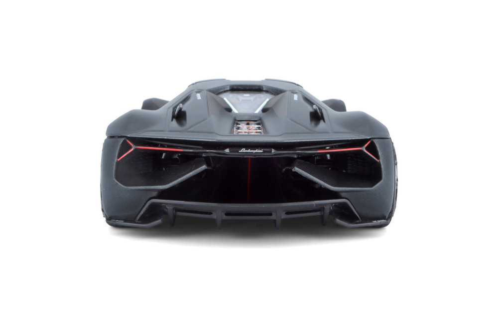 Lamborghini Terzo Millennio Hardtop, Dark Gray/Black Top - Bburago 18-21094GY - 1/24 Scale Diecast Model Toy Car