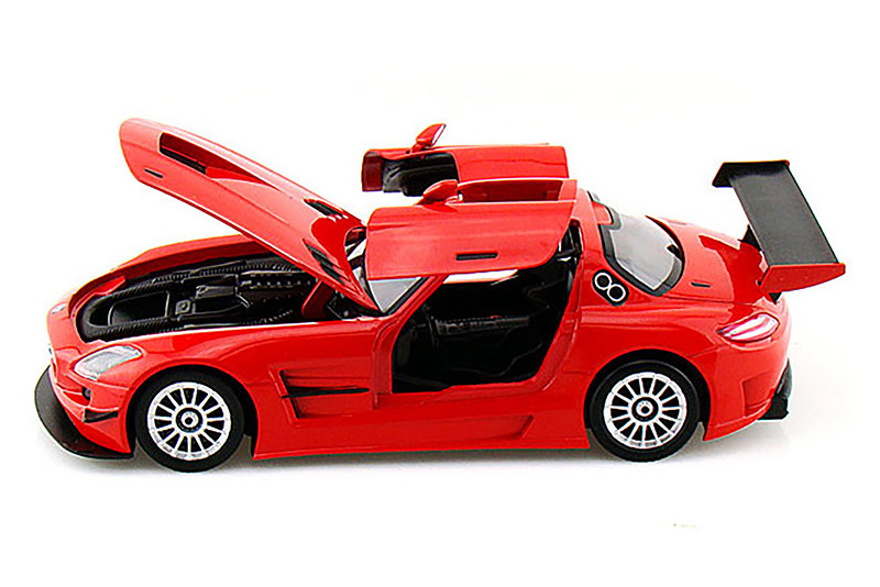 Mercedes-Benz SLS AMG GT3, Red - Showcasts 77356R - 1/24 Scale Diecast Model Toy Car