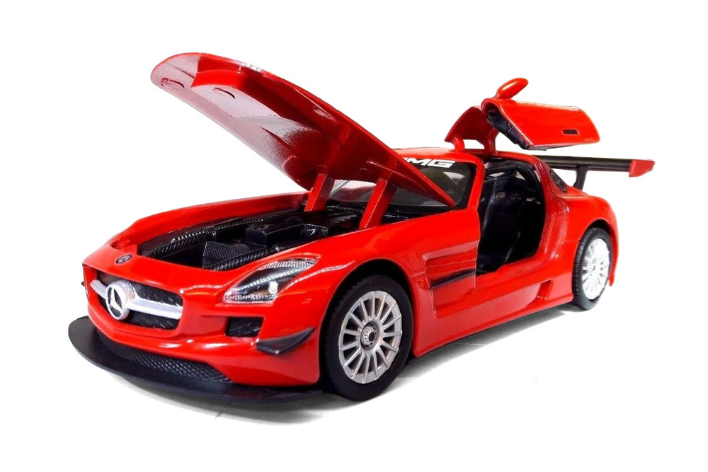 Mercedes-Benz SLS AMG GT3, Red - Showcasts 77356R - 1/24 Scale Diecast Model Toy Car