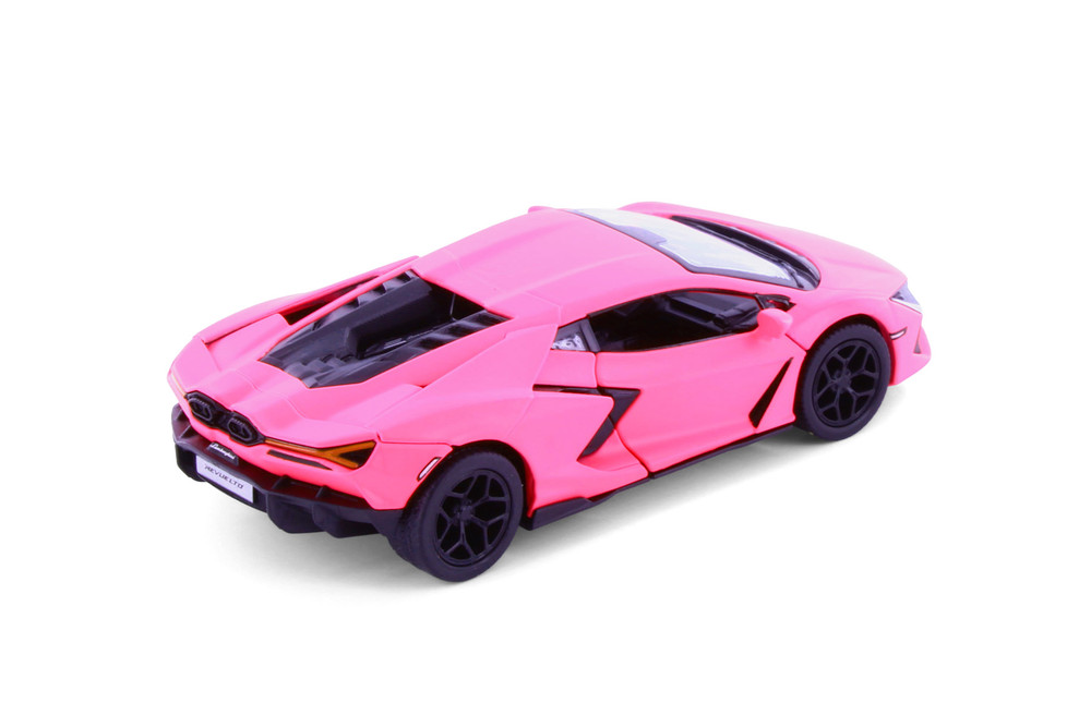 Lamborghini Revuelto Hardtop, Matte Hot Pink - Kinsmart 5459DPK - 1/38 Scale Diecast Model Toy Car