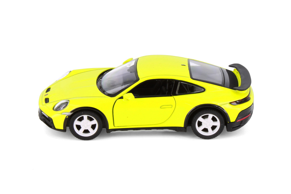 Porsche 911 Rallye, Yellow - Kinsmart 5467D - 1/36 Scale Diecast Model Toy Car