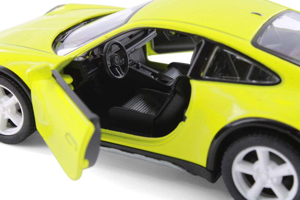Porsche 911 Rallye, Yellow - Kinsmart 5467D - 1/36 Scale Diecast Model Toy Car