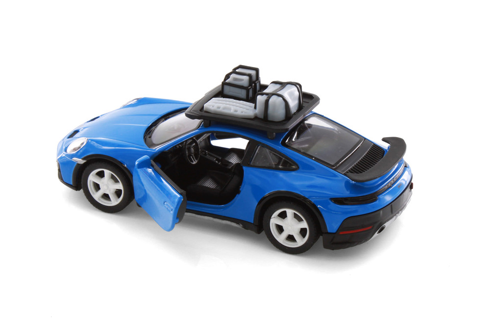 【PORSCHE】ミニカー 7台セット Porsche 911 Rallye w/Roof Rack, Blue - Kinsmart 5481D - 1/36 Scale