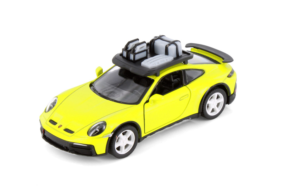 Porsche 911 Rallye w/Roof Rack 4-Pack, ASSTD - Kinsmart 5481D - 1