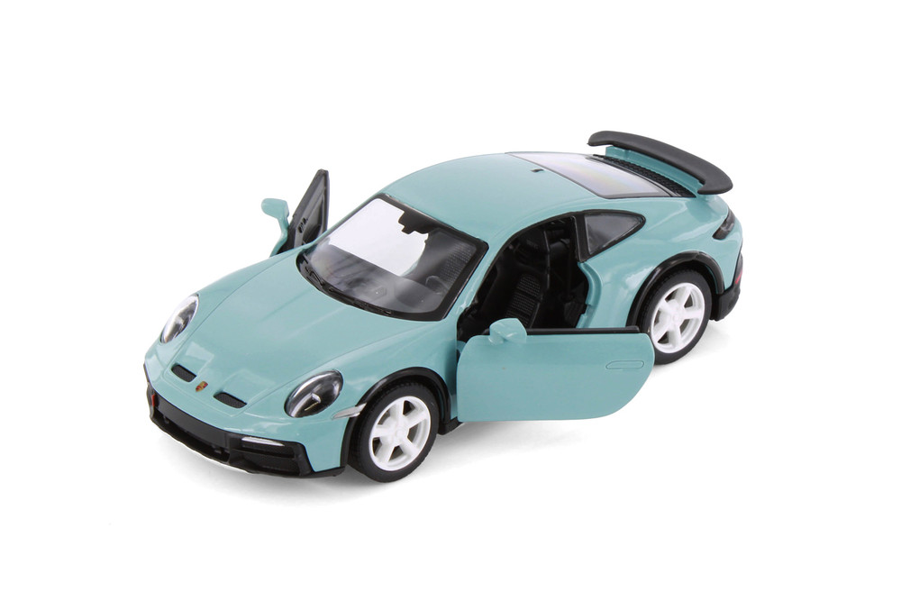 Porsche 911 Rallye, Light Blue - Kinsmart 5467D - 1/36 Scale Diecast Model Toy Car