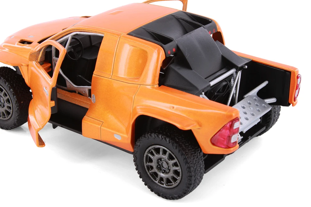 Toyota GR DKR Hilux Pickup Truck, Orange - Kinsmart 5468D - 1/38 Scale Diecast Model Toy Car