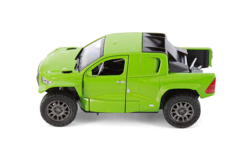 Toyota GR DKR Hilux Pickup Truck, Green - Kinsmart 5468D - 1/38 Scale Diecast Model Toy Car