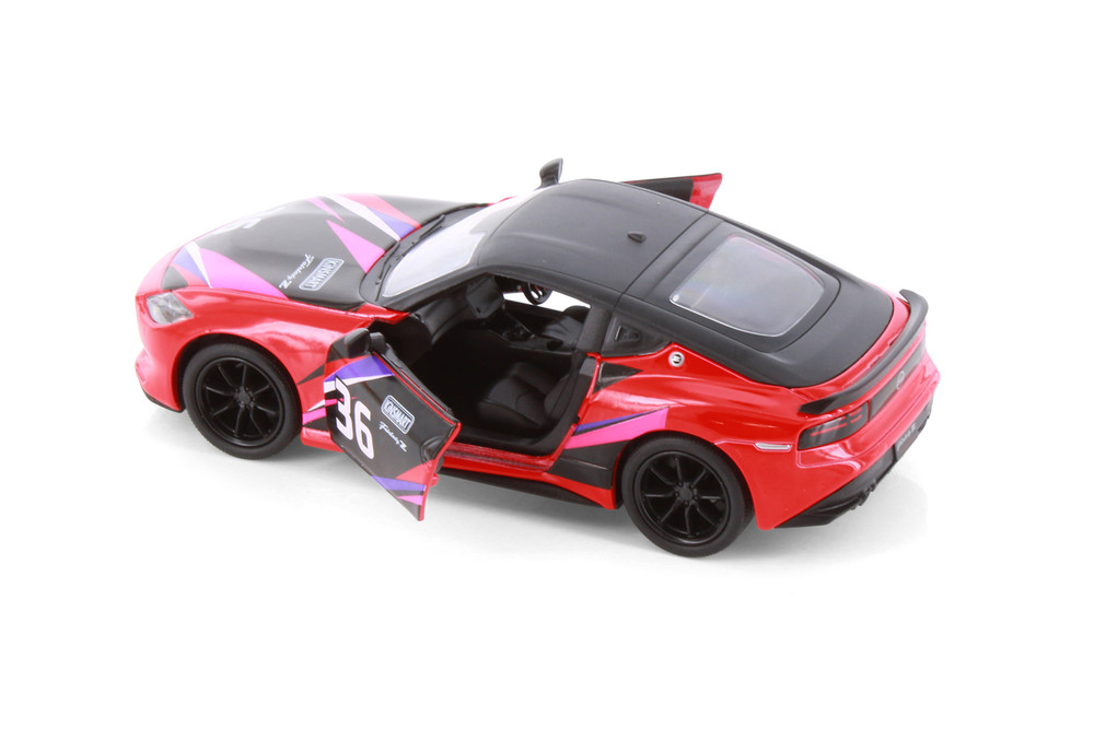 Nissan Fairlady Z Customized Livery Edition, Red/Black - Kinsmart
