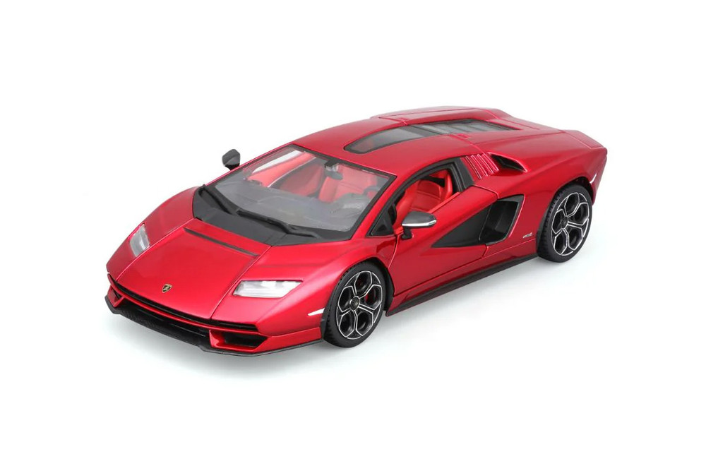 Lamborghini Countach LPI 800-4, Red - Bburago 18-21102R - 1/24 Scale Diecast Model Toy Car