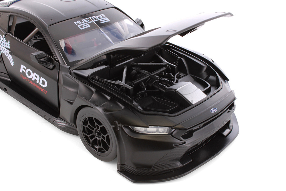 Box of 4 2024 Ford Mustang GT3, ASSTD - Showcasts® 661293D - 1/24 Scale Diecast Model Toy Cars