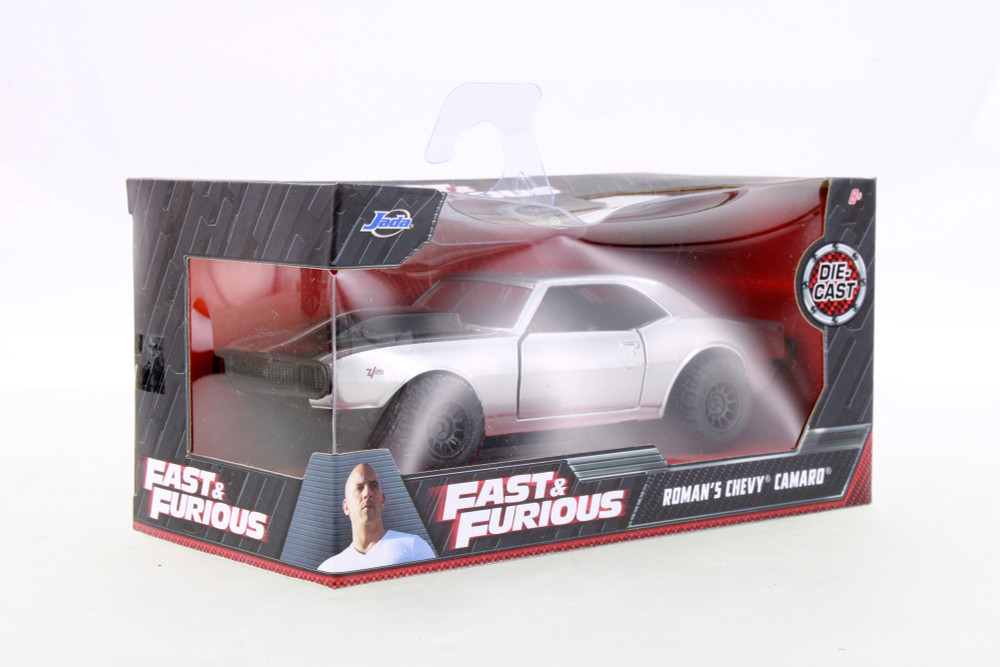 Fast & Furious Roman's Chevy Camaro, Silver - Jada Toys R-23609 - 1/32 Scale Diecast Model Toy Car