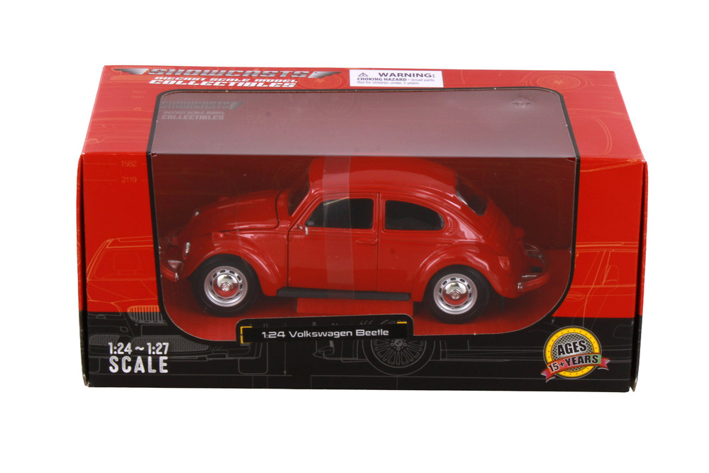 1973 Volkswagen Beetle Hardtop, Red - Showcasts 38926R - 1/24