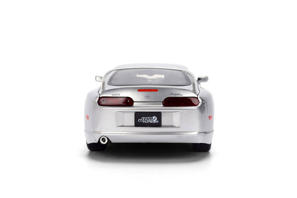 1995 Toyota Supra, Silver - Jada Toys 37492 - 1/24 Scale Diecast Model Toy Car