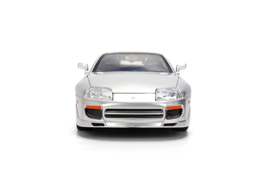 1995 Toyota Supra, Silver - Jada Toys 37492 - 1/24 Scale Diecast Model Toy Car