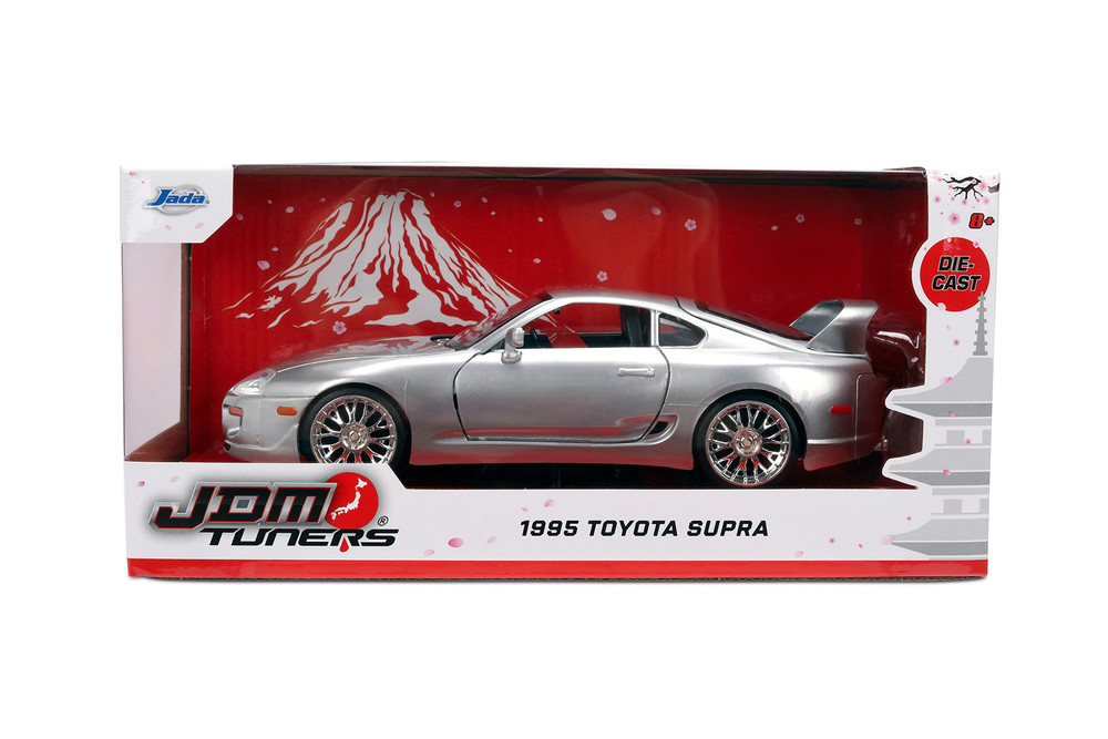 1995 Toyota Supra, Silver - Jada Toys 37492 - 1/24 Scale Diecast