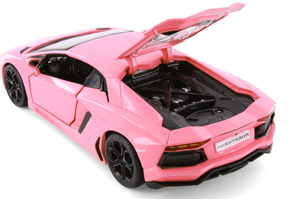 Lamborghini Aventador Coupe, Pink - Showcasts 38210PK - 1/24 Scale Diecast Model Toy Car