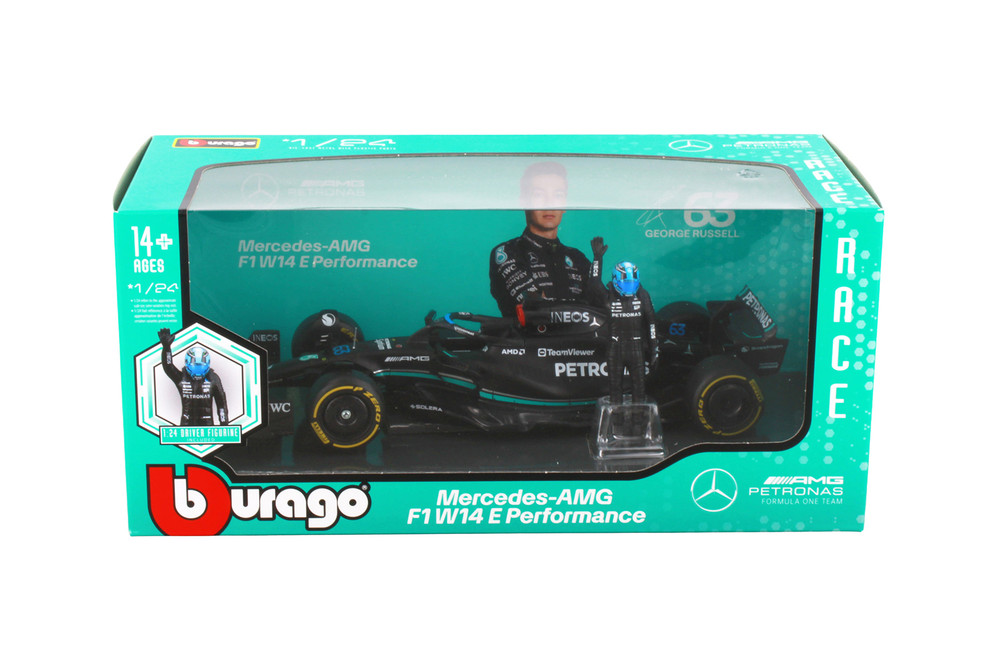 Box of 6 Formula One F1 Assorted Racing Cars w/Driver - Bburago 18