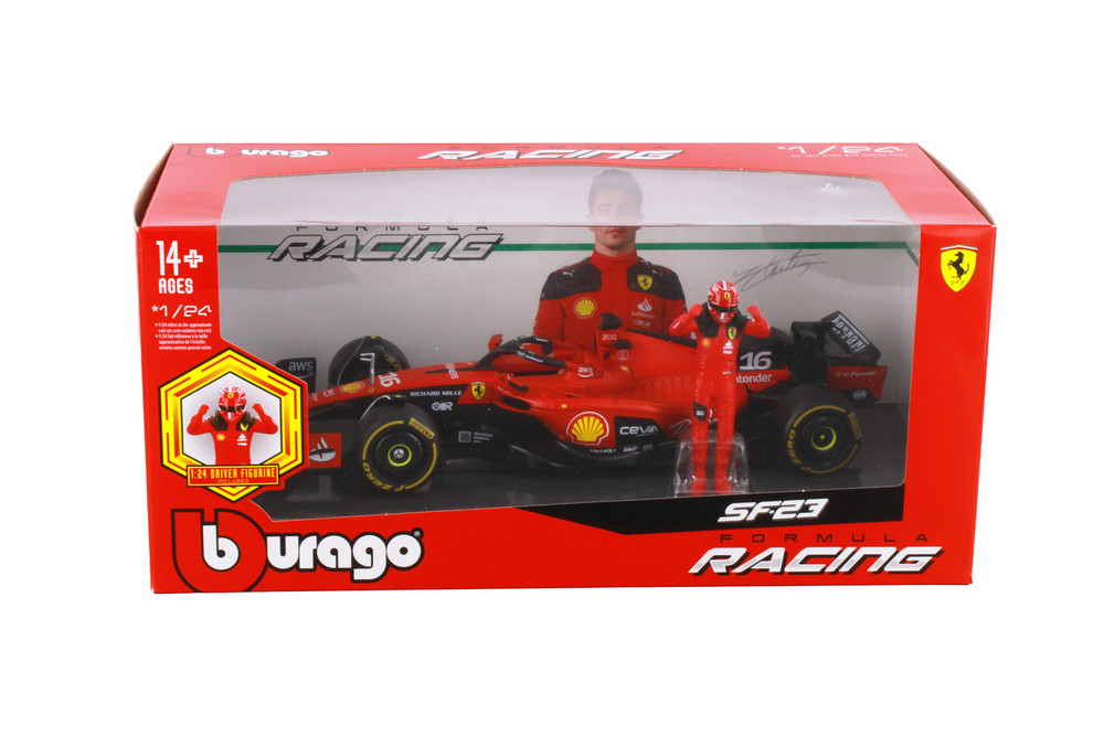 Box of 6 Formula One F1 Assorted Racing Cars w/Driver  - Bburago 18-60061 - 1/24 Scale Diecast Model Toy Cars