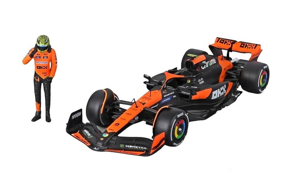 Box of 6 Formula One F1 Assorted Racing Cars w/Driver  - Bburago 18-60061 - 1/24 Scale Diecast Model Toy Cars
