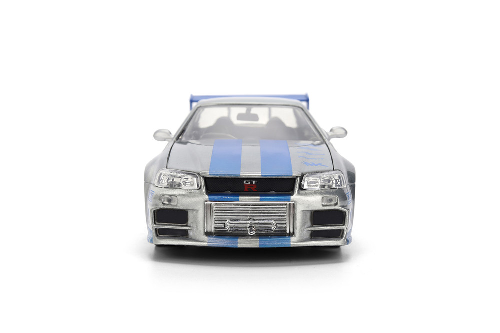 Brian's Nissan Skyline GT-R (R34), Fast & Furious Remix - 25th Anniversary - Jada Toys 36818 - 1/24 Scale Diecast Model Toy Car