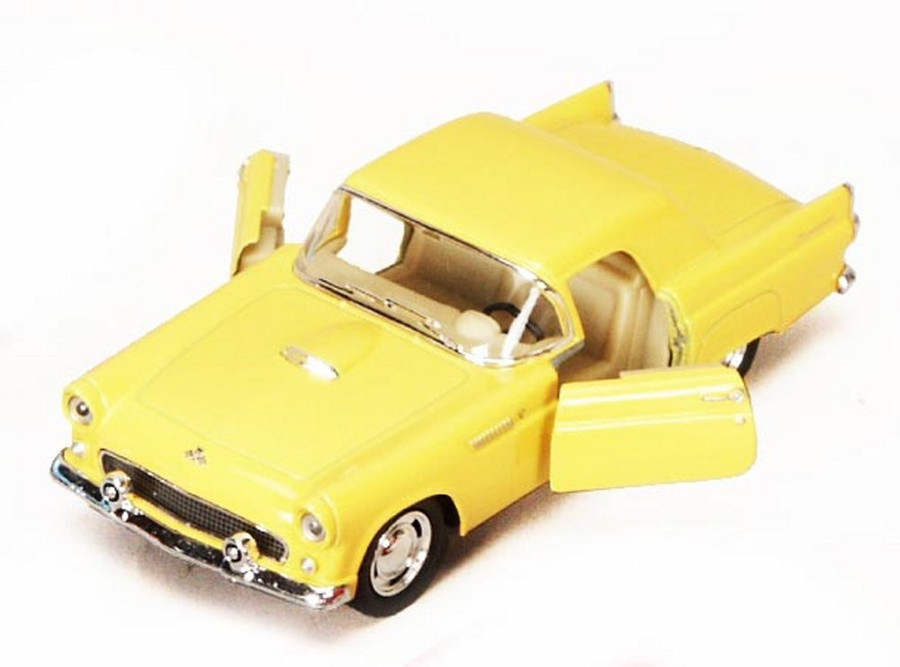 1955 Ford Thunderbird, Yellow - Kinsmart 5319D - 1/36 scale Diecast Car (Brand New, but NOT IN BOX)