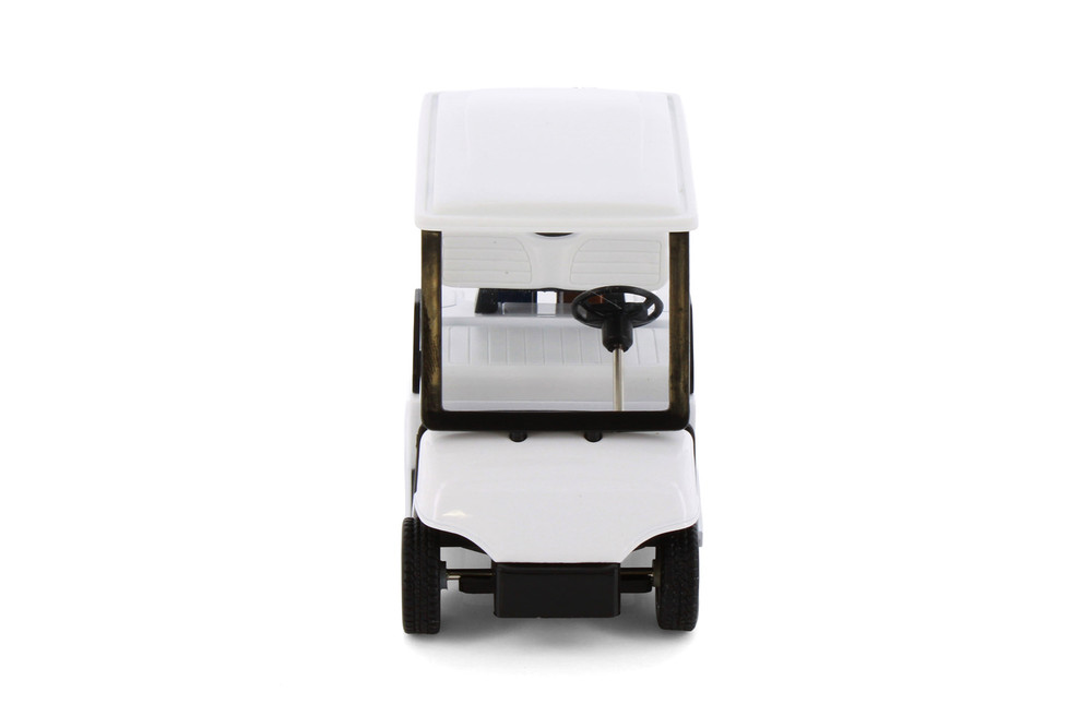 Golf Cart (Unmarked), White - Kinsmart 5105DW - 4.5
