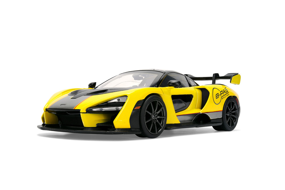 McLaren Senna "8-PAS Racing", Yellow/Black - Jada Toys 36484 - 1/24 Scale Diecast Model Toy Car