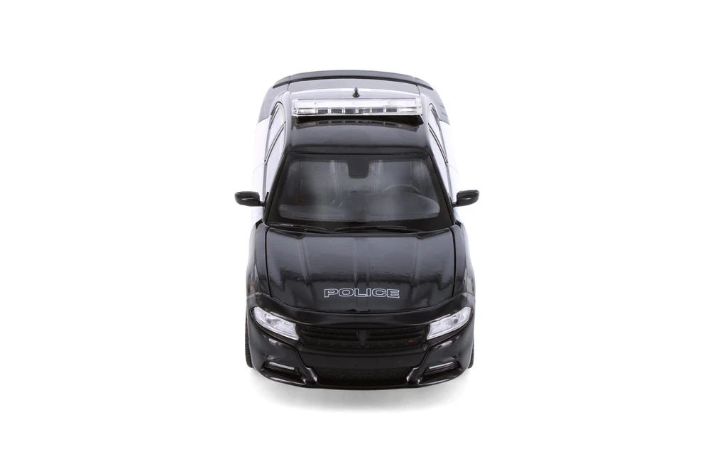 2016 Dodge Charger Pursuit Police, Black/White - Showcasts 24079P/4D - 1/24 Scale Diecast Model Toy Car