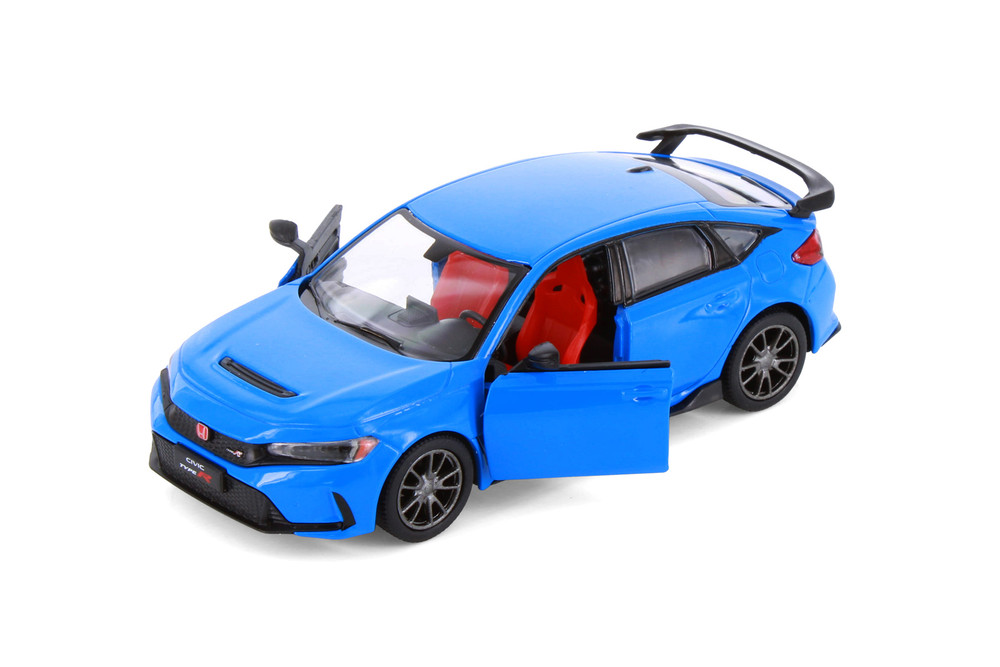 2024 Honda Civic Type R, Blue - Kinsmart 5472D - 1/36 Scale Diecast Model Toy Car