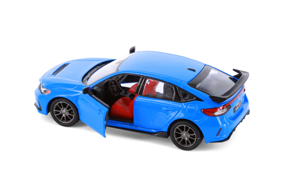 2024 Honda Civic Type R, Blue - Kinsmart 5472D - 1/36 Scale Diecast Model Toy Car