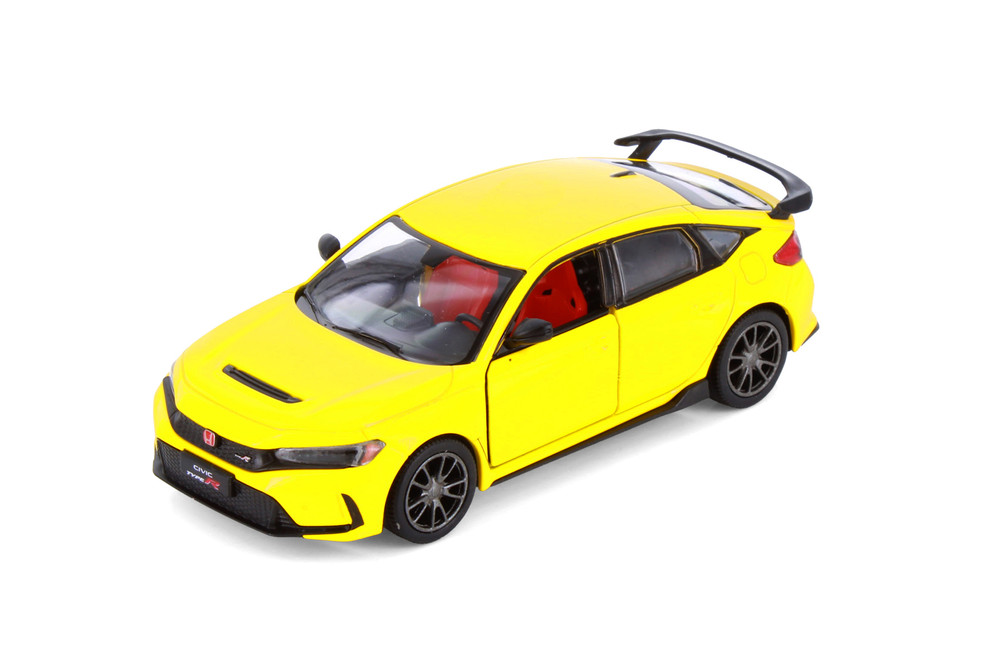 2024 Honda Civic Type R, Yellow - Kinsmart 5472D - 1/36 Scale