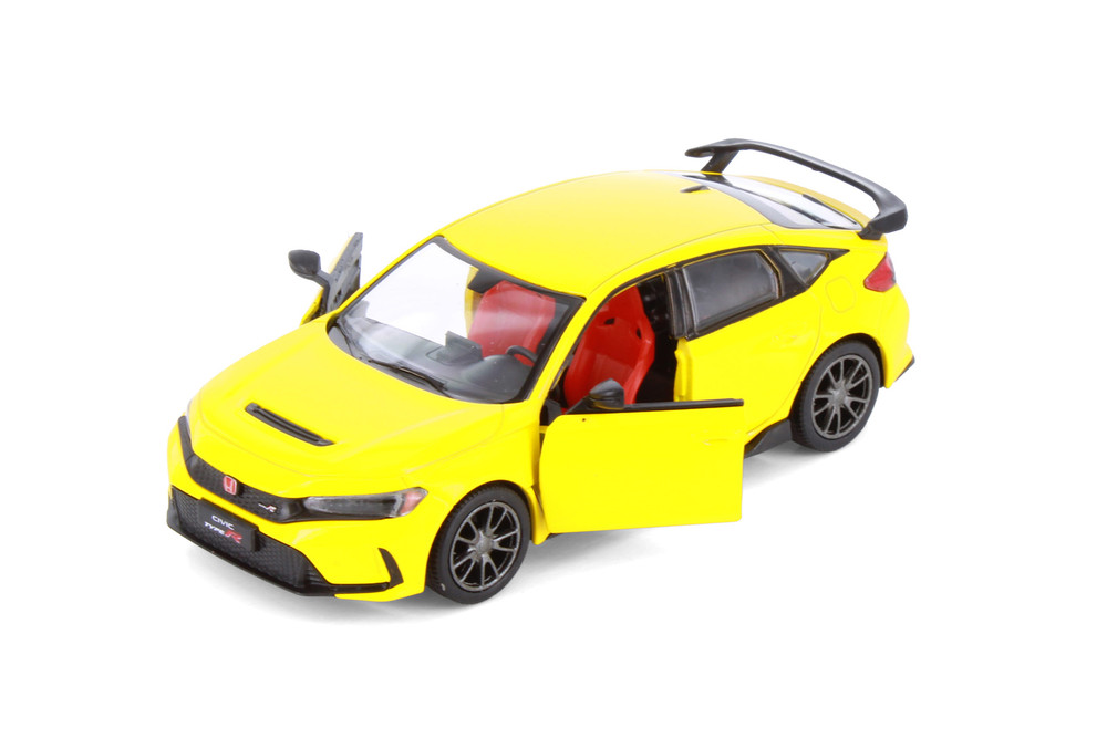2024 Honda Civic Type R, Yellow - Kinsmart 5472D - 1/36 Scale