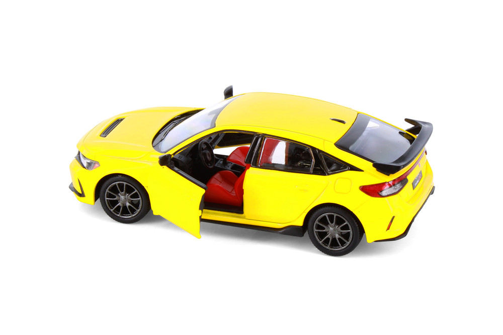 2024 Honda Civic Type R, Yellow - Kinsmart 5472D - 1/36 Scale