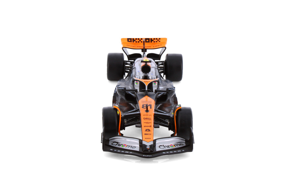 Box of 4 2023 McLaren MCL60 #81 & #4 "British GP", Orange - Showcasts 68211D - 1/24 Scale Diecast Model Toy Cars