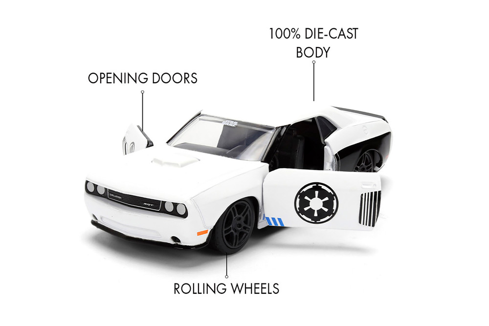2012 Dodge Challenger SRT8 Stormtrooper, Star Wars - Jada Toys 36915 - 1/32 Scale Diecast Model Toy Car