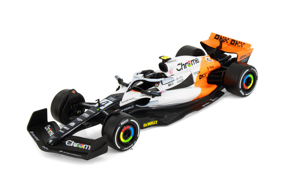 2023 McLaren MCL60 F1 "Monaco GP", #4 Lando Norris - Showcasts 68210D - 1/24 Scale Diecast Model Toy Car