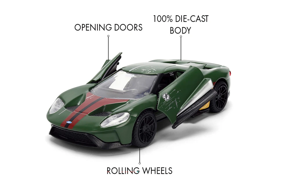 2017 Ford GT Boba Fett, Star Wars - Jada Toys 36916 - 1/32 Scale Diecast Model Toy Car