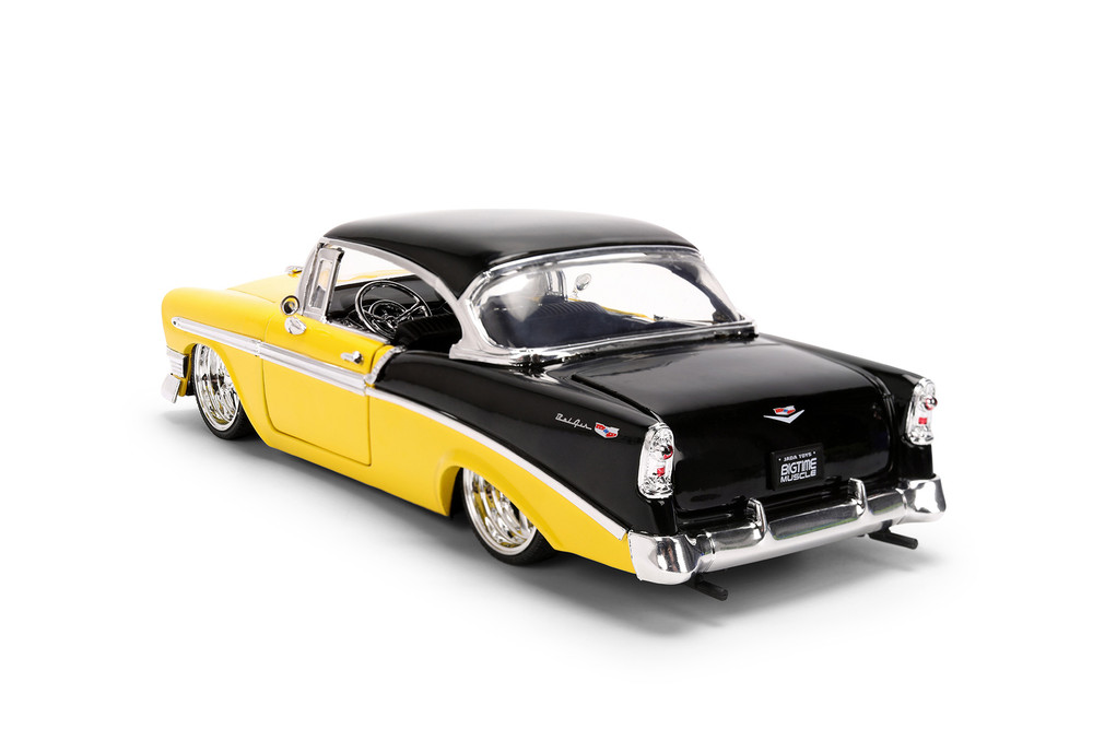 1956 Chevy Bel Air, Yellow/Black - Jada Toys 36648 - 1/24 Scale