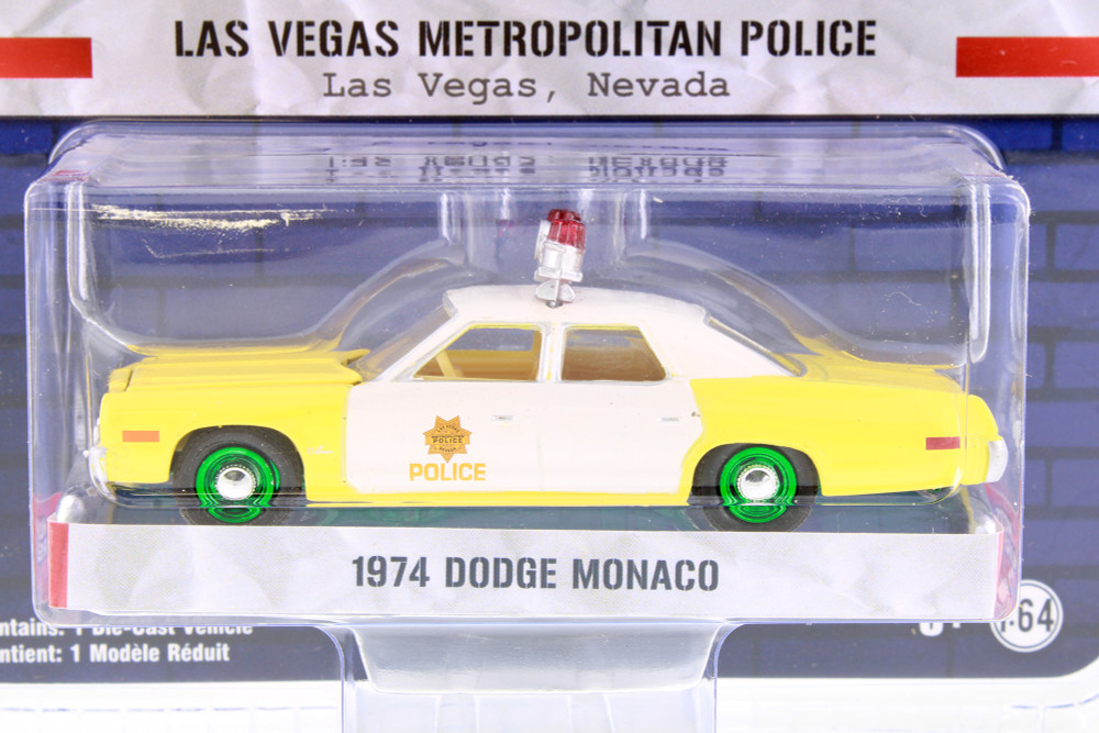 GREEN MACHINE Las Vegas Metropolitan Police Department 74 Dodge Monaco 42960A/48 1/64 scale Diecast Model Toy Car