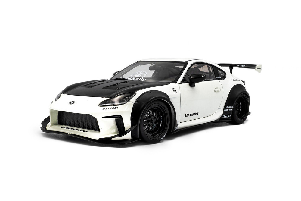 2024 Toyota GR86 w/Liberty Walk Body Kit, Pearl White - Solido